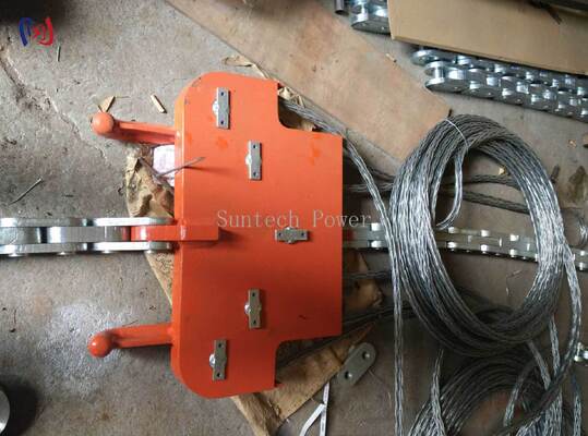 Professionele kopplaat voor vier bundelgeleiders met een nominale belasting van 130-320KN voor precieze vierkantgeometrie en superieure demping