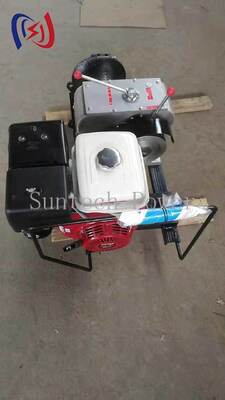 Professionele 4,04-9,6 kW aangedreven lier voor het trekken van zware kabels en het strijken van geleiders bij het werken aan elektriciteitslijnen