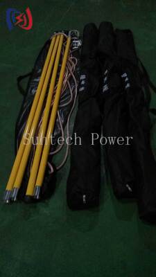 Professionele aardingslood voor 10-500KV spanning met 25-50mm2 koper en 1000-5500mm totale lengte voor veilige elektrische aarding