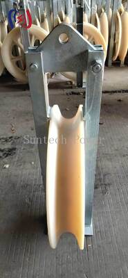 Professional 508 Series Stringing Block for High Tension Overhead Conductor with Rubber Lined Aluminum Sheave and 20-60KN Rated Load