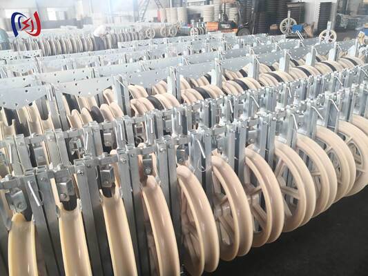Professional 822 Series High Tension Stringing Block with MC Nylon Sheave for 150KN Rated Load Overhead Power Line Construction