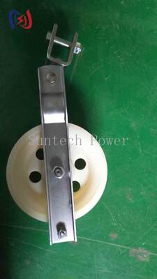 Professionele Enkele Katrol Stringing Blok met 5-20KN Nominale Belasting, Aluminium Katrol voor LGJ25-500 Geleider Installatie