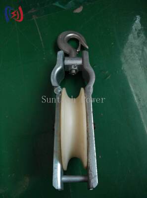 Professionele Enkele Katrol Stringing Blok met 5-20KN Nominale Belasting, Aluminium Katrol voor LGJ25-500 Geleider Installatie
