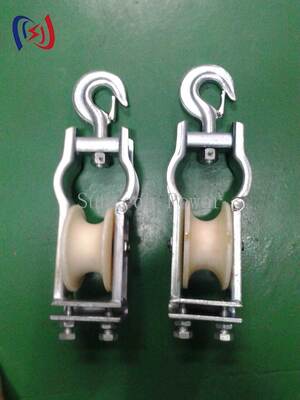 Professionele Zittende en Hangende Type Dubbel Gebruik Spanset met 5-20KN Nominale Belasting en 80x50mm Poeliegrootte voor Bovenleiding Installatie