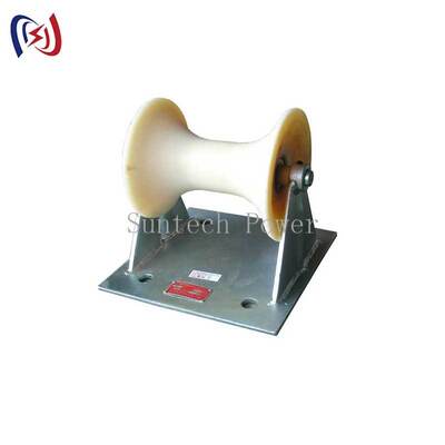 Professionele 5KN Nominale Belasting Kabel Grondrol met Gietaluminium Drager voor 150-160mm Ondergrondse Kabelinstallatie