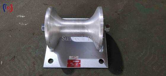 Professionele 5KN Nominale Belasting Kabel Grondrol met Gietaluminium Drager voor 150-160mm Ondergrondse Kabelinstallatie