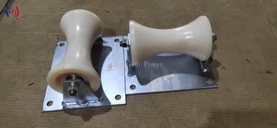 Professionele 5KN Nominale Belasting Kabel Grondrol met Gietaluminium Drager voor 150-160mm Ondergrondse Kabelinstallatie