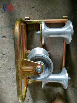 Hardware voor het trekken van hoekkabels met grondrollers met een nominale belasting van 10KN voor kabels van 120-200 mm