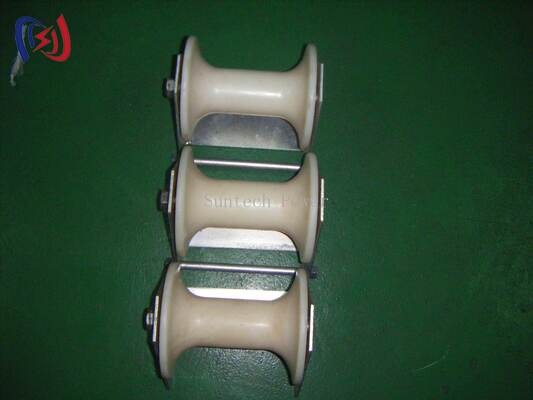Professionele 10-20KN nominale belasting kabel Pithead Roller voor 80-160mm kabels met corrosiebestendig ontwerp