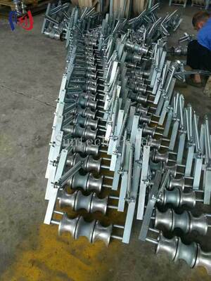 Drie scharen stringblok voor driefasegeleiders 5KN Nylon Transmissie katrol