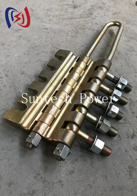 Bouttype Anti-Twist Stalen Touw Grijper Kom Langs Klem 20-100KN Voor Transmissielijn Rijgen Met 7-24mm Diameter