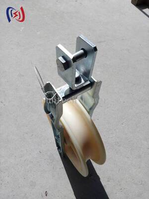 5-20KN nominale belasting enkele schijf bespanblok met kogellager gemonteerd lichtgewicht aluminium of nylon schijf