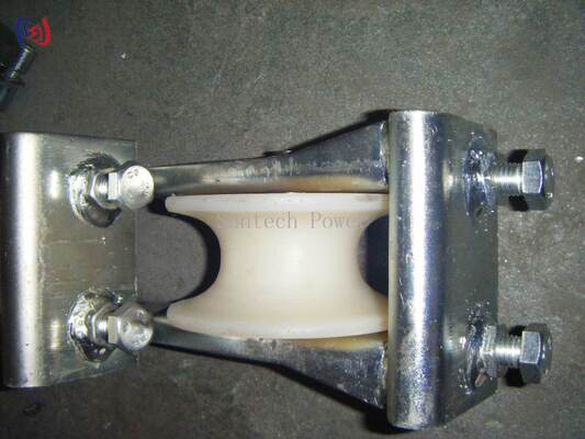 Dubbele scheefstrengblok voor 25-400 mm geleiders met 5-20KN-belasting en gegalvaniseerd staalframe
