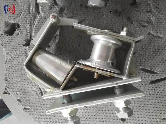 5KN nominale belasting Skyward Corner Stringing Block voor het voorkomen van kabeluitspringen en ultralichtgewicht bovenleidingshoektorenkabeltrekken