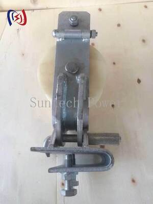 Aluminium/Nylon Sheave 20KN Leider Stringing Block voor drierichtingsvervoerstring