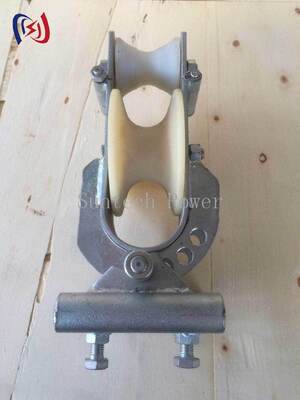 Aluminium/Nylon Sheave 20KN Leider Stringing Block voor drierichtingsvervoerstring