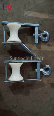 Aerial Cable Stringing Block met 120x130mm Sheave Size en 5KN Nominale Belasting voor ABC Bunched Conductor