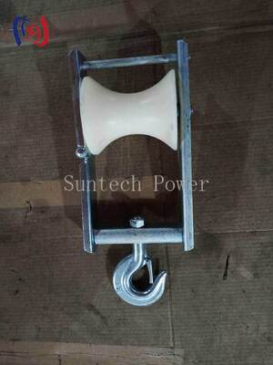 Aerial Cable Stringing Block met 120x130mm Sheave Size en 5KN Nominale Belasting voor ABC Bunched Conductor