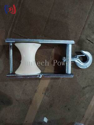 Aerial Cable Stringing Block met 120x130mm Sheave Size en 5KN Nominale Belasting voor ABC Bunched Conductor