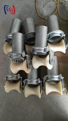80-200 mm afsluitbare corrosiebestendige kabelrolkatrol voor bescherming van de buisingang