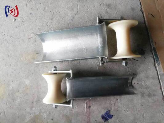 D-serie Bell Mouth kabelinvoerbeschermingsrol 80-200 mm met MC nylon wielen voor soepele kabelinvoer