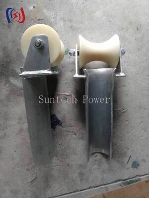 D-serie Bell Mouth kabelinvoerbeschermingsrol 80-200 mm met MC nylon wielen voor soepele kabelinvoer