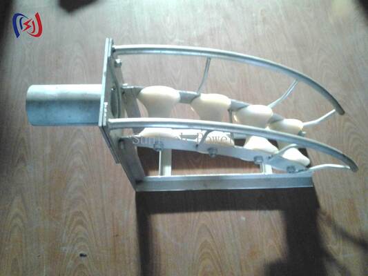 Kabelschijf met meerdere schijven en een buigradius van 450 mm MC-nylonwielen en vergrendelbare positionering voor grote kabelbescherming