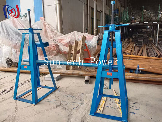 Eenvoudige rollenstand met een nominale belasting van 10-50KN en een hoogteverstelling van 450-1300 mm voor kabelrollen