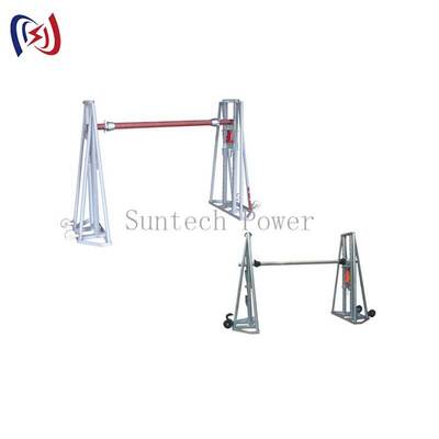 Hydraulische kabelrolstand met een nominale belasting van 50-300KN voor trommel met een diameter van 2400-5000 mm en een hoogdrijfbaar stalen frame