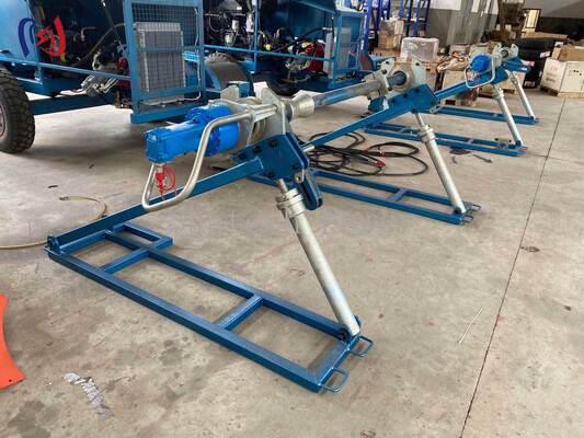 Luchtlijn geleider spoel stand 5000-7000kg 45rpm geleider trommel stand