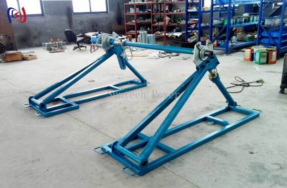 Luchtlijn geleider spoel stand 5000-7000kg 45rpm geleider trommel stand