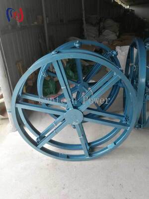 Verticale Kabelhaspelstandaard 10-70KN 500-1500mm Geleidertrommelstandaard Ruimtebesparend