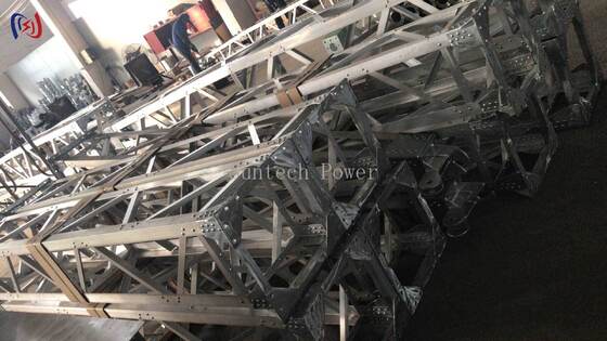 Modulaire A-vormige rooster gin paal met corrosiebestendige coating voor 8-28m toren erectie