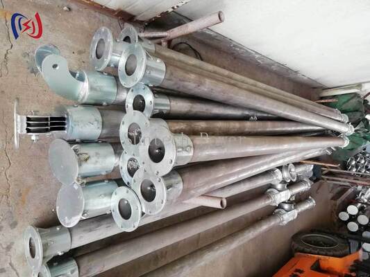 Tubular A-Frame Gin Pole 120x7mm 6-13m Torenmontage Gereedschap Corrosiebestendig Gecoat