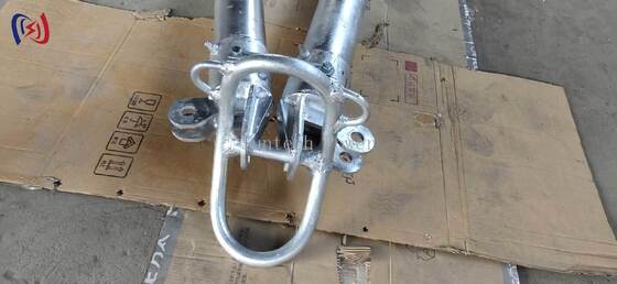 Tubular A-Frame Gin Pole 120x7mm 6-13m Torenmontage Gereedschap Corrosiebestendig Gecoat