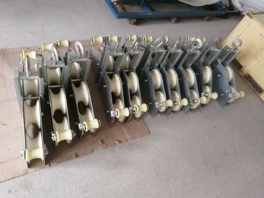 Van het de Katrolblok 10KN OPGW van de optische Vezelkabel Kwadrantblok Gecombineerd Type SHZHD10