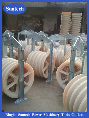 822 mm ACSR 630 MC nylon katrolschijf bovenleiding rijgen blokken voor dirigent
