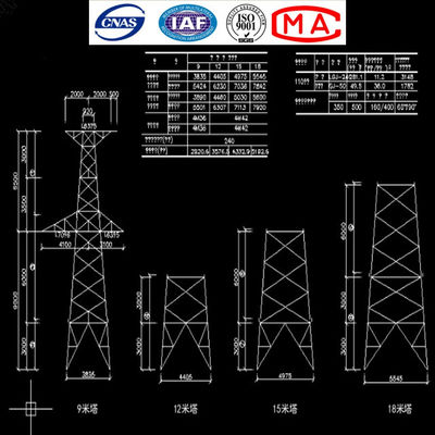 de Hoogspannings Elektrotorens van 10kv 60kv 132kv 230kv 380kv 400kv