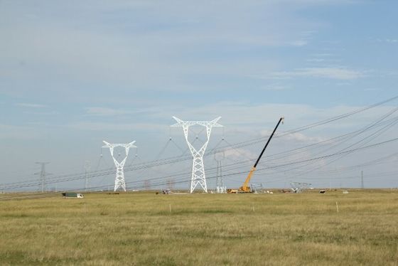 35 66 110 220kv-de Plaats van Angel Steel Tower For Construction van de Transmissielijn