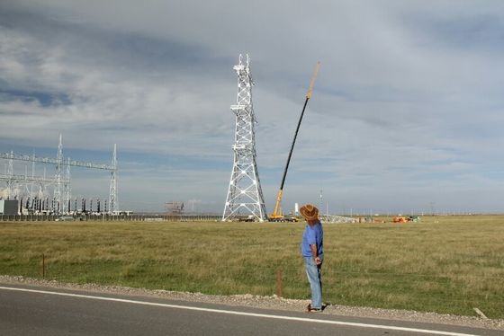 35 66 110 220kv-de Plaats van Angel Steel Tower For Construction van de Transmissielijn
