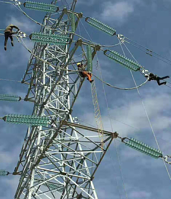 4 Legged 330kv Gegalvaniseerd Angel Steel Lattice Transmission Tower