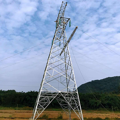 Toren van de de Transmissielijn van hete Onderdompelings de Gegalvaniseerde Angel Steel 500KV