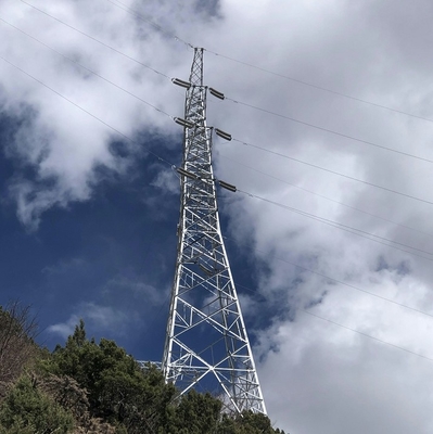 110 132kV 4 Legged Hoekige de Transmissietoren van het Staalrooster