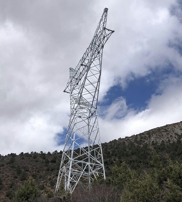 110 132kV 4 Legged Hoekige de Transmissietoren van het Staalrooster