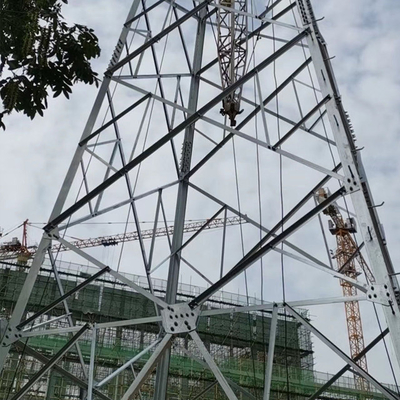 110kV Pyloon van het het Staalrooster van de transmissie de Lijn Gegalvaniseerde Hoek