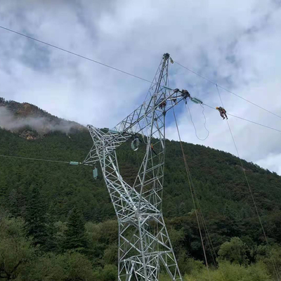 Het Staaltoren van de hete Onderdompelings Gegalvaniseerde Hoek voor 110KV-Transmissielijn