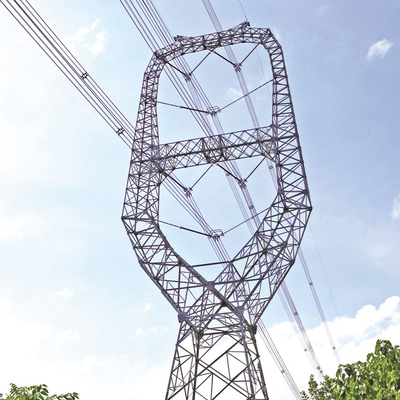 De Gegalvaniseerde Angel Steel Lattice Transmission Line Toren van 110KV 132KV