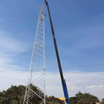 115KV het Staaltoren van de hete Onderdompelings Gegalvaniseerde Telecommunicatie