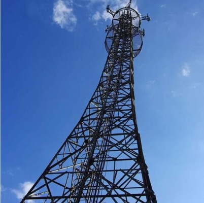 De gegalvaniseerde Toren van de Staal Monopole Antenne voor Telecommunicatie