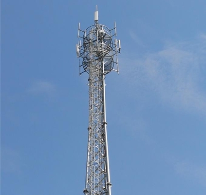 Van de het Rooster Tubulaire Hoek van ASTM de A123 Gegalvaniseerde Toren van het Staaltelecommunicatie
